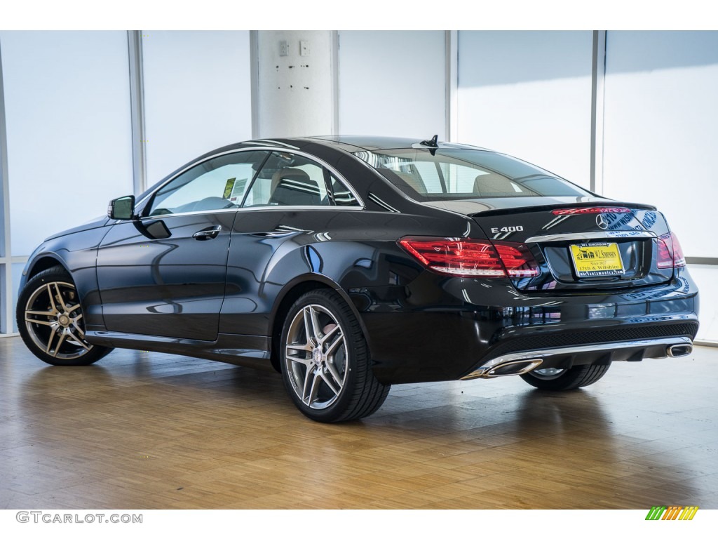 2016 E 400 Coupe - Black / Natural Beige/Black photo #3