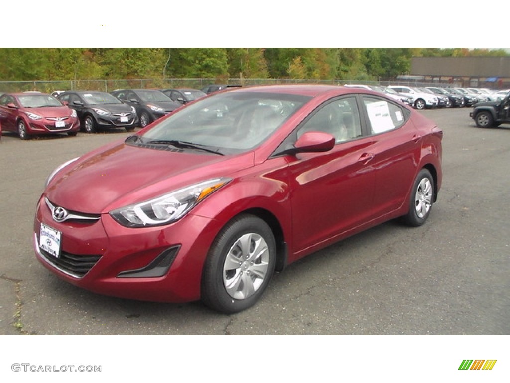 2016 Elantra SE - Red / Beige photo #1