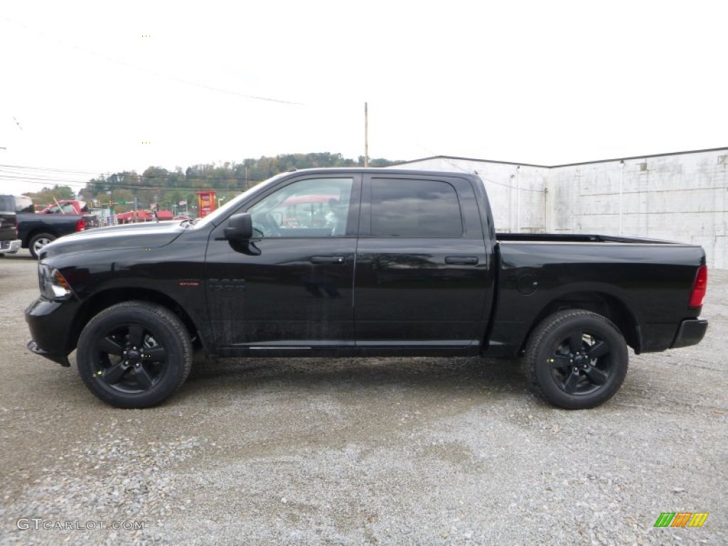 Brilliant Black Crystal Pearl 2016 Ram 1500 Express Crew Cab 4x4 Exterior Photo #107845140