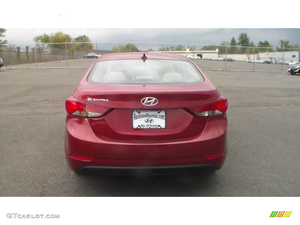 2016 Elantra SE - Red / Beige photo #2