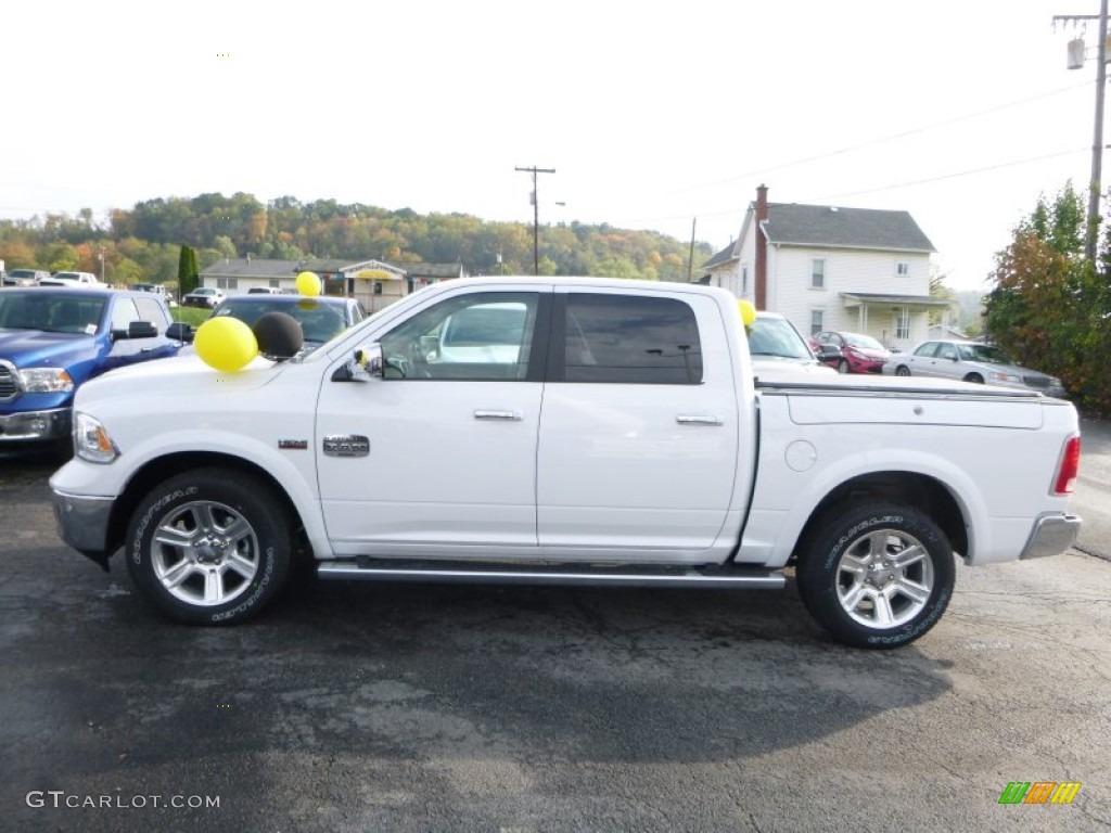 Bright White 2016 Ram 1500 Laramie Longhorn Crew Cab 4x4 Exterior Photo #107845566
