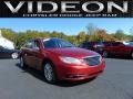 Deep Cherry Red Crystal Pearl Coat 2012 Chrysler 200 Limited Sedan
