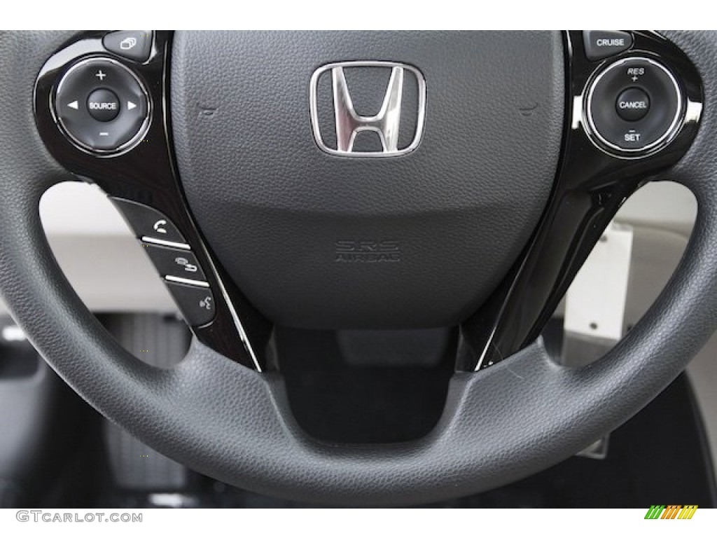 2016 Honda Accord LX Sedan Ivory Steering Wheel Photo #107847012