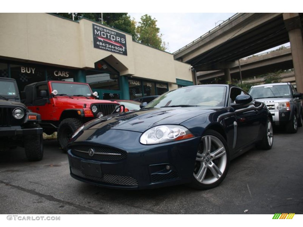 2008 XK XKR Coupe - Indigo Metallic / Caramel photo #1