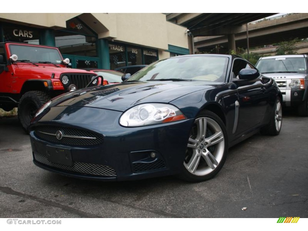 2008 XK XKR Coupe - Indigo Metallic / Caramel photo #2