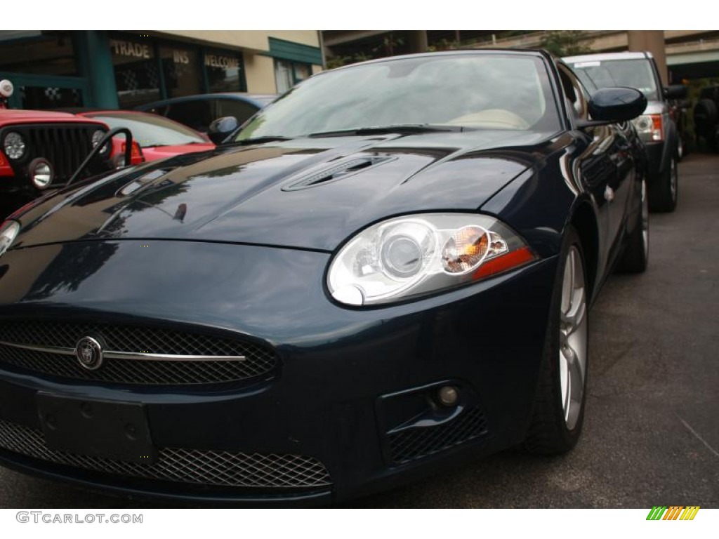 2008 XK XKR Coupe - Indigo Metallic / Caramel photo #9