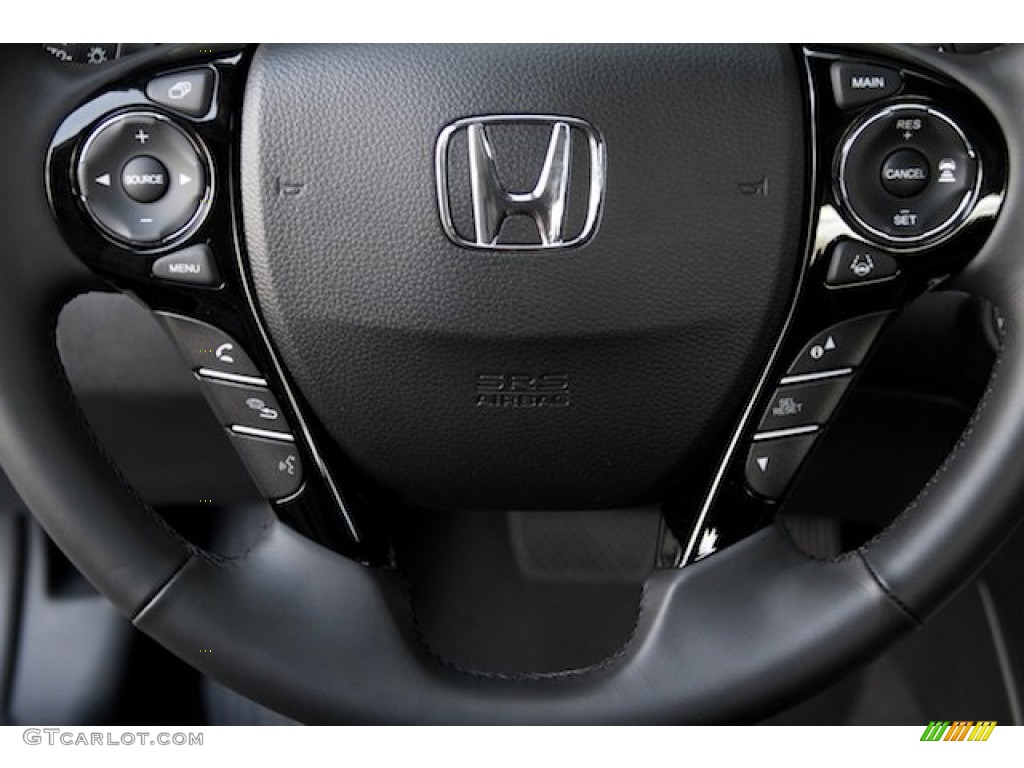 2016 Accord EX-L V6 Sedan - Crystal Black Pearl / Black photo #10