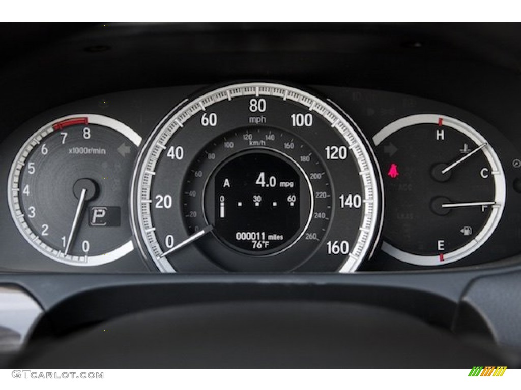 2016 Accord EX-L V6 Sedan - Crystal Black Pearl / Black photo #18