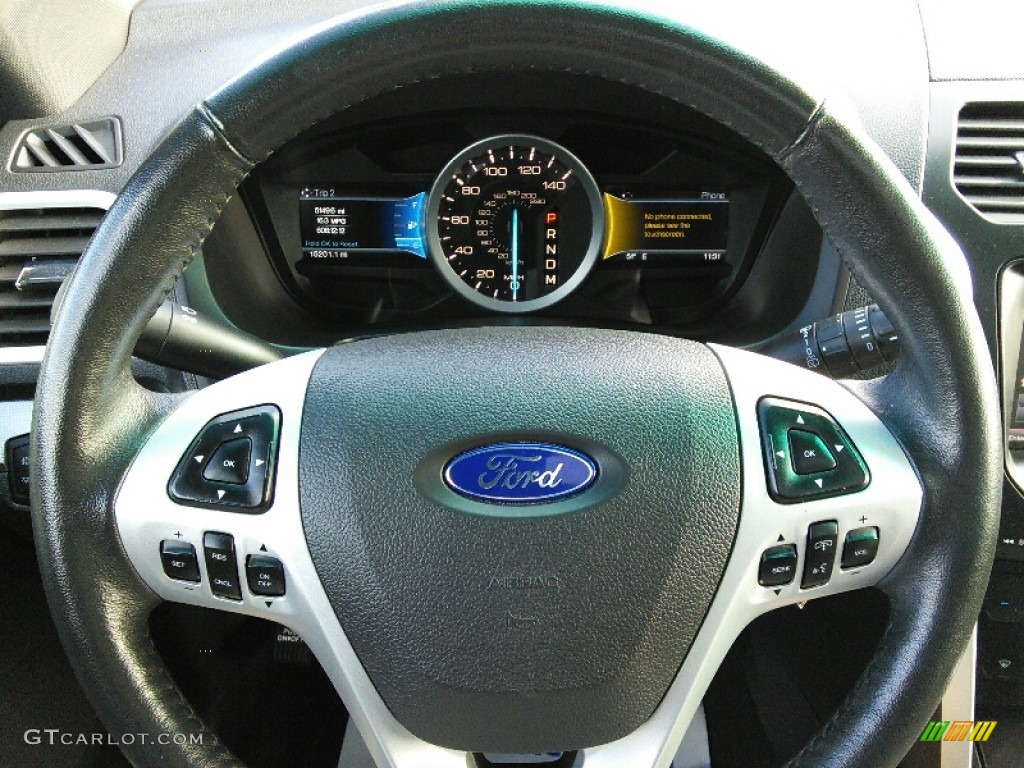 2015 Explorer XLT 4WD - Oxford White / Charcoal Black photo #15