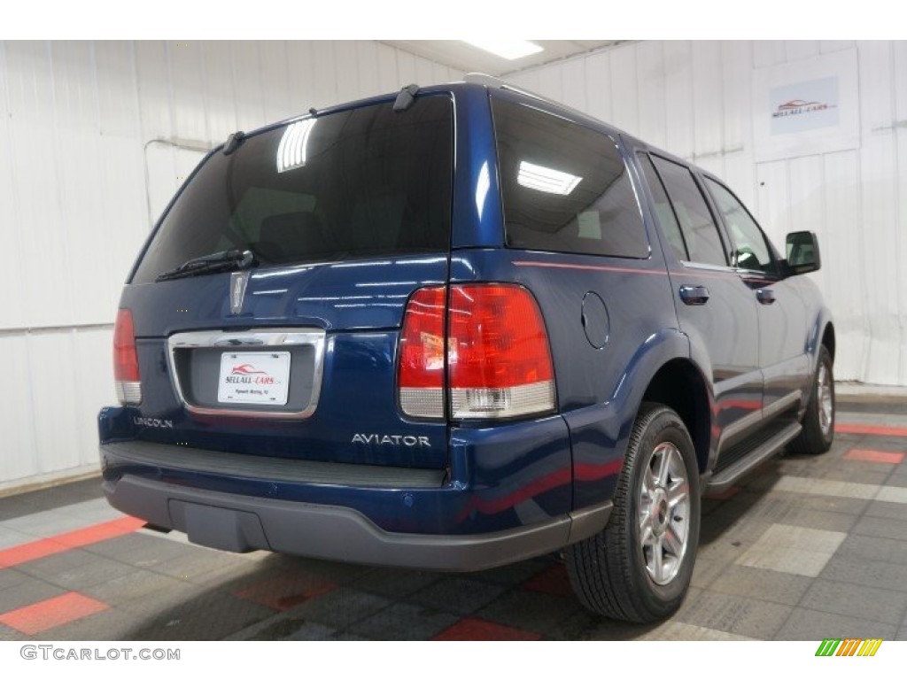 2004 Aviator Luxury AWD - Dark Blue Pearl Metallic / Dove Grey photo #8
