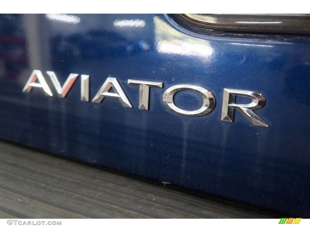 2004 Aviator Luxury AWD - Dark Blue Pearl Metallic / Dove Grey photo #78