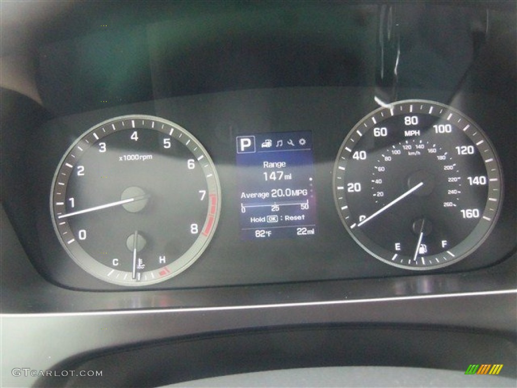 2016 Sonata Limited - Lakeside Blue / Gray photo #22