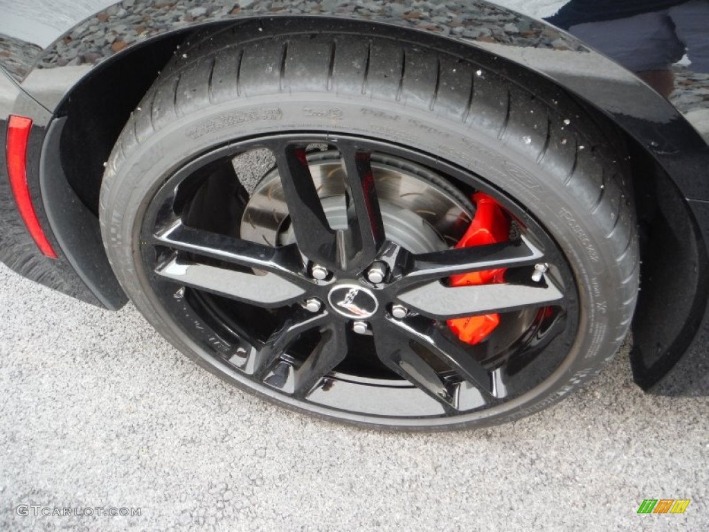 2014 Corvette Stingray Coupe Z51 - Black / Adrenaline Red photo #12