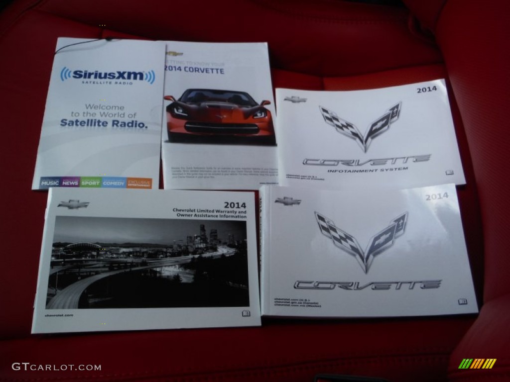 2014 Corvette Stingray Coupe Z51 - Black / Adrenaline Red photo #48