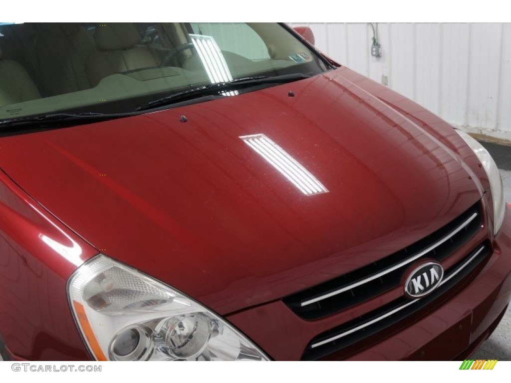 2007 Sedona EX - Claret Red / Beige photo #43