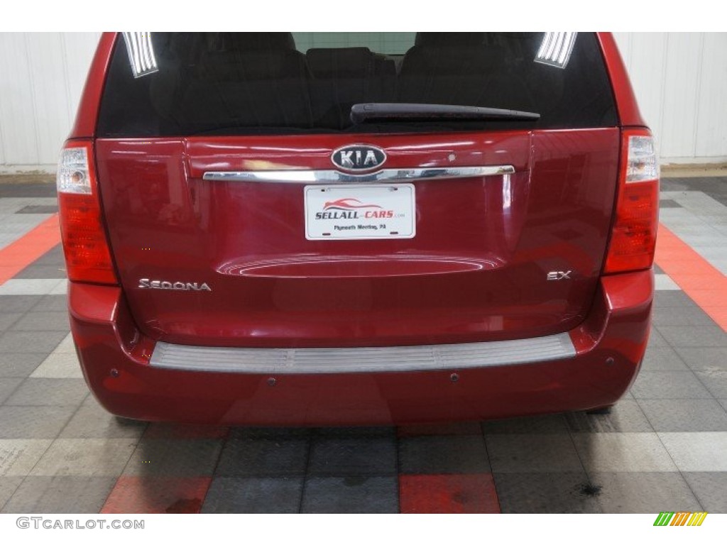 2007 Sedona EX - Claret Red / Beige photo #56