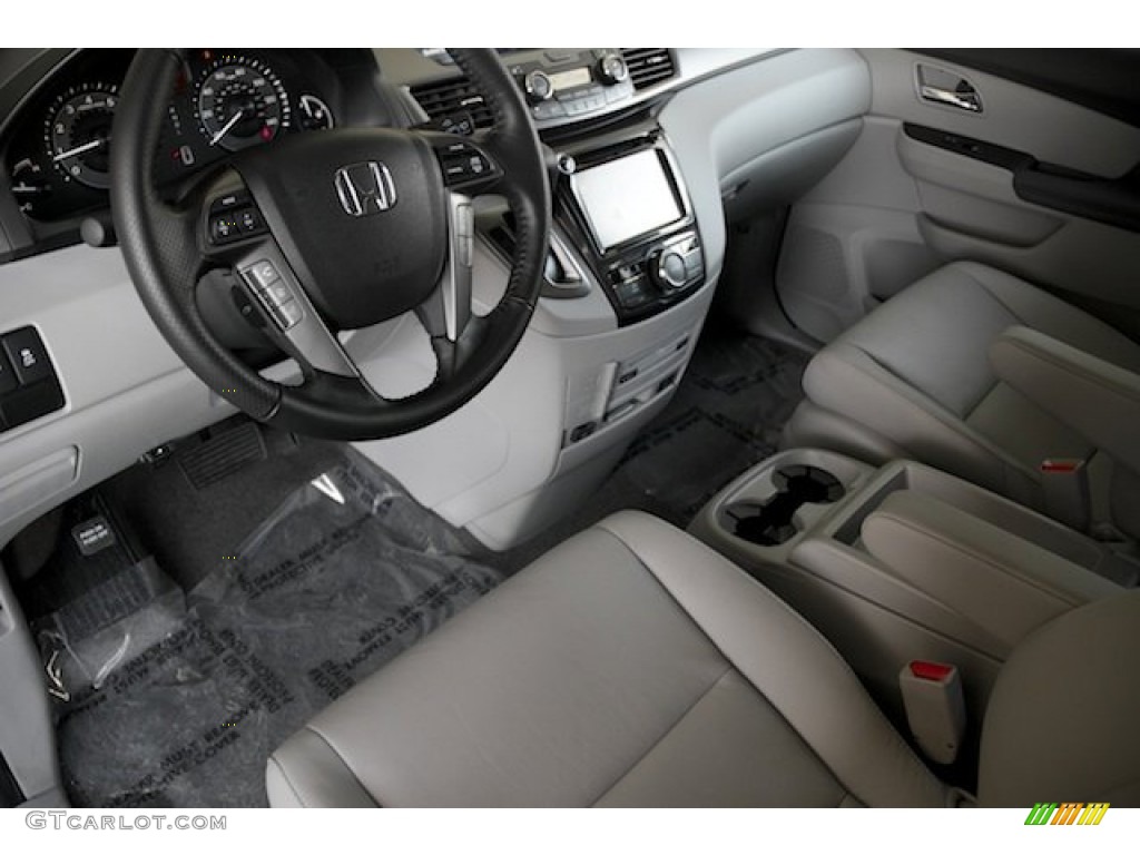 Gray Interior 2016 Honda Odyssey Touring Elite Photo #107857263