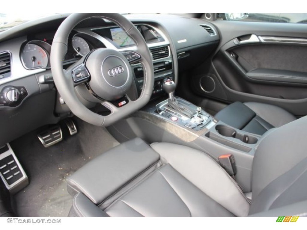 Black Interior 2016 Audi S5 Premium Plus quattro Coupe Photo #107858053