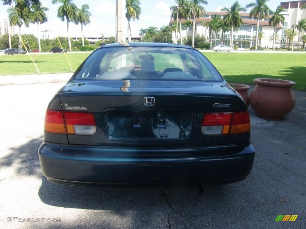 1997 Civic EX Coupe - Cypress Green Metallic / Gray photo #4