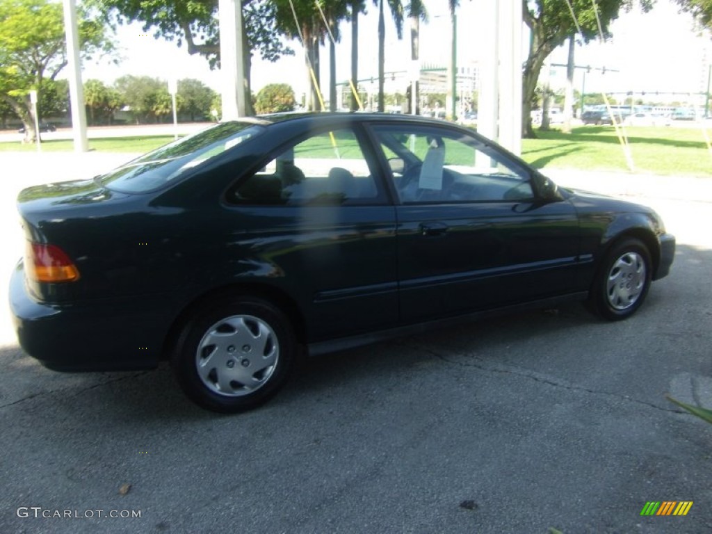 1997 Civic EX Coupe - Cypress Green Metallic / Gray photo #6