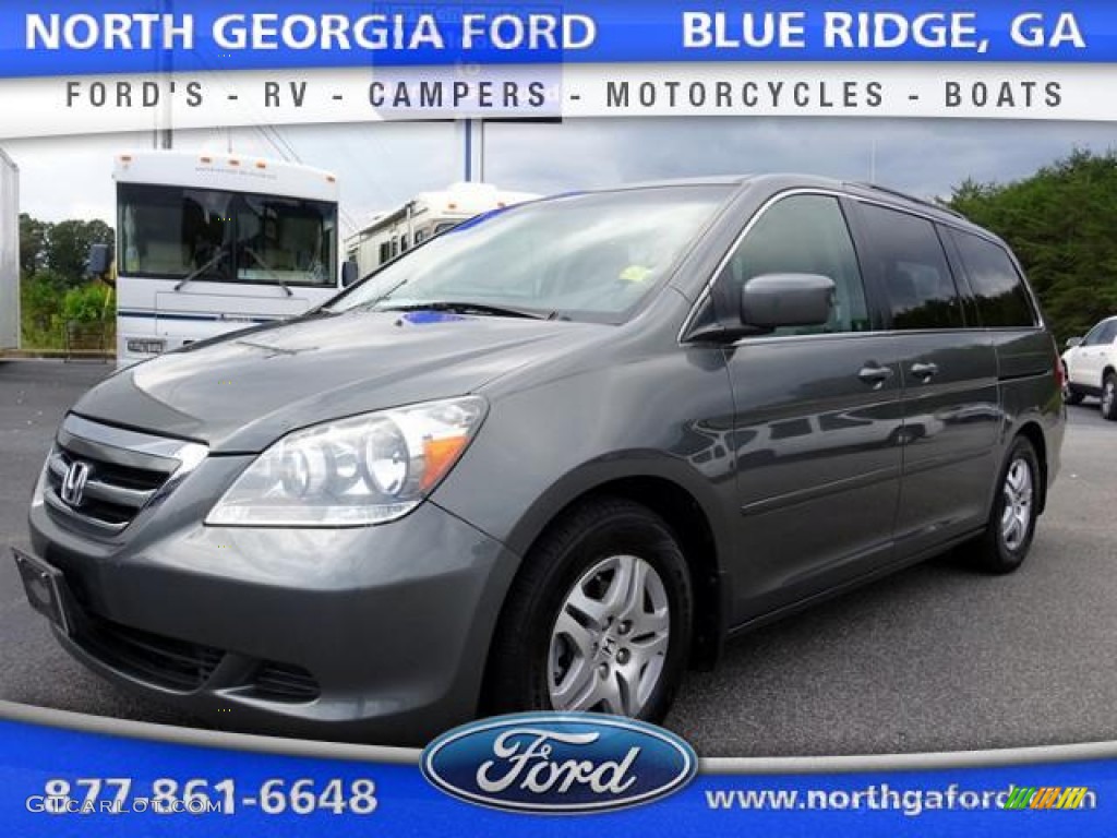 2007 Odyssey EX - Nimbus Gray Metallic / Olive photo #1