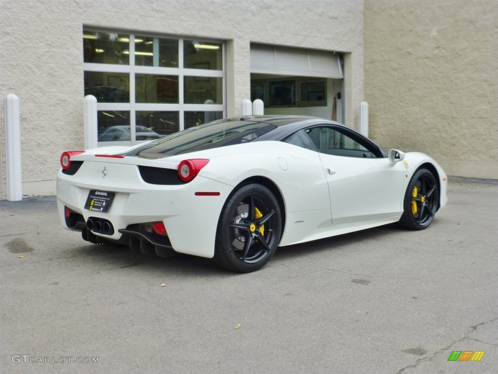 2013 458 Italia - Bianco Avus (White) / Nero photo #3