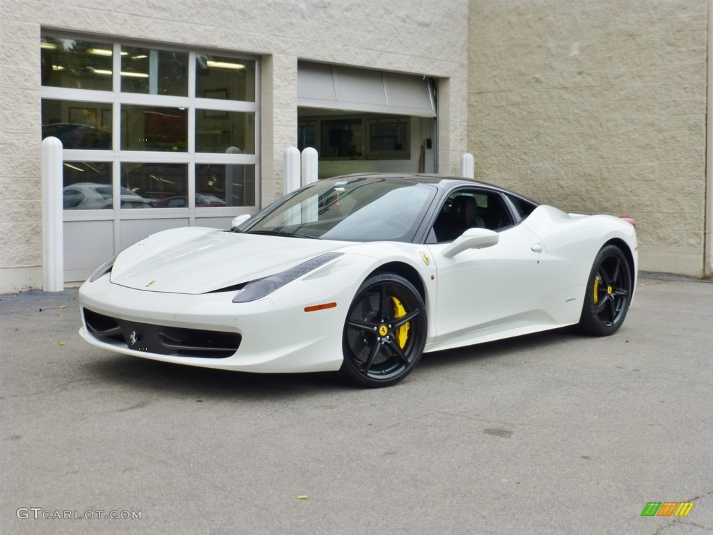 2013 458 Italia - Bianco Avus (White) / Nero photo #4