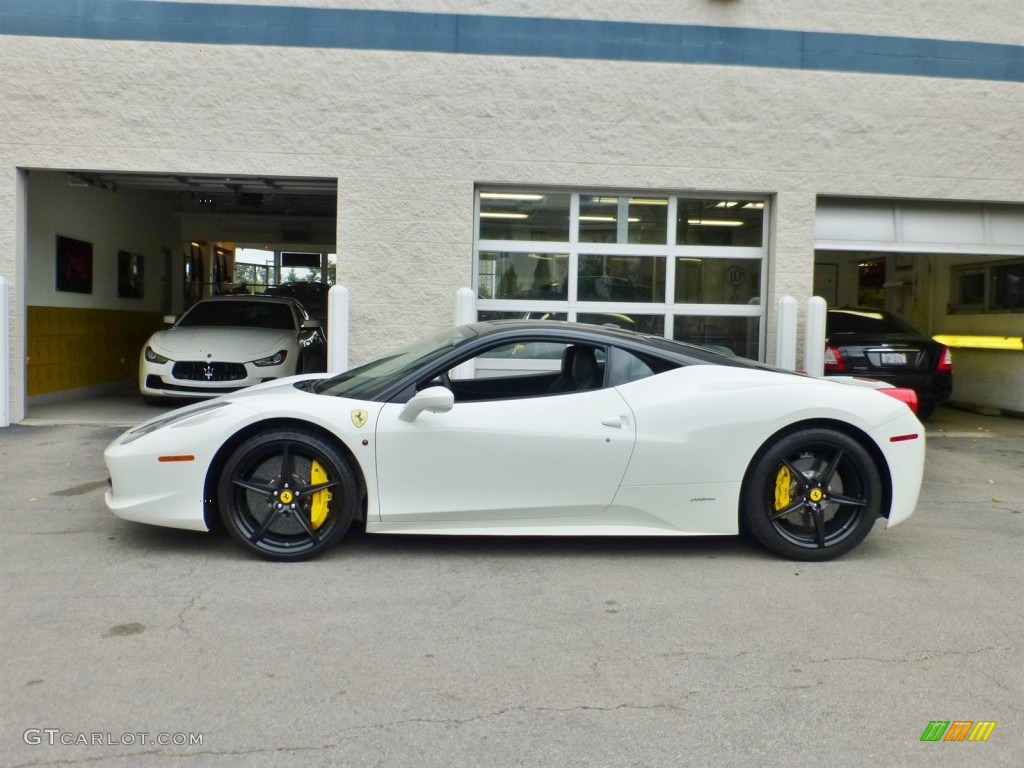 2013 458 Italia - Bianco Avus (White) / Nero photo #5