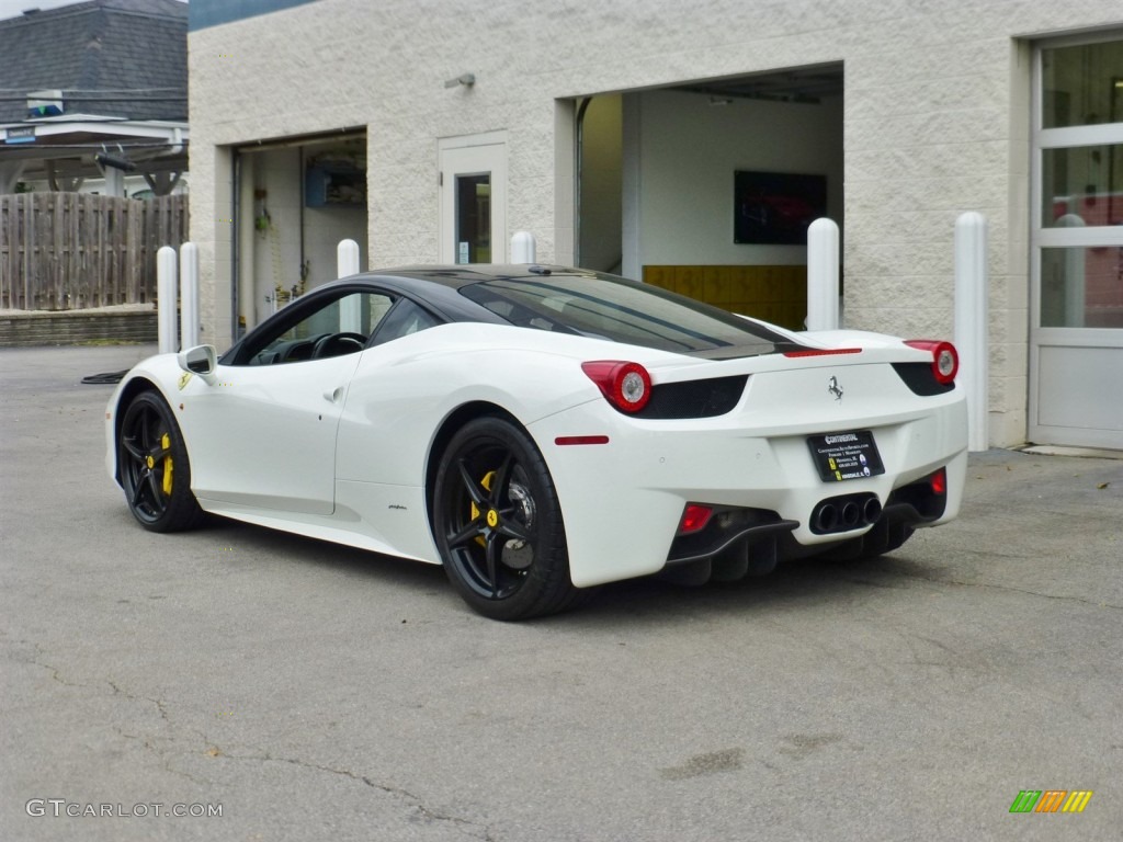 2013 458 Italia - Bianco Avus (White) / Nero photo #6