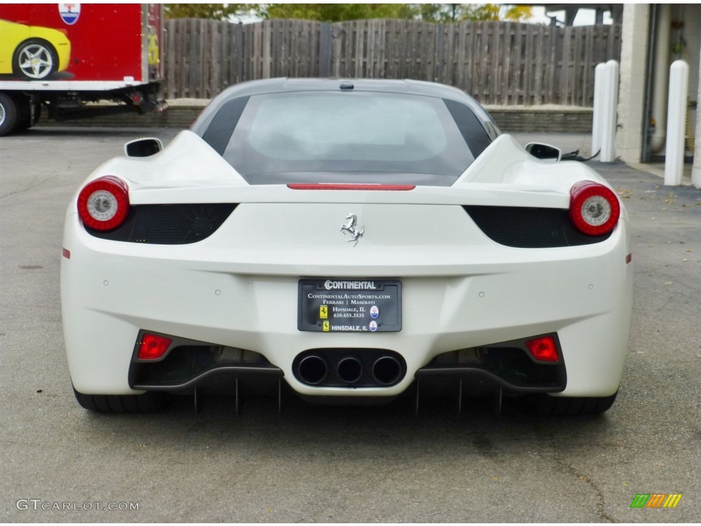 2013 458 Italia - Bianco Avus (White) / Nero photo #7