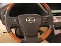 2010 Lexus RX Parchment/Brown Walnut Interior Steering Wheel Photo
