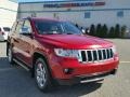 2011 Inferno Red Crystal Pearl Jeep Grand Cherokee Limited 4x4  photo #1