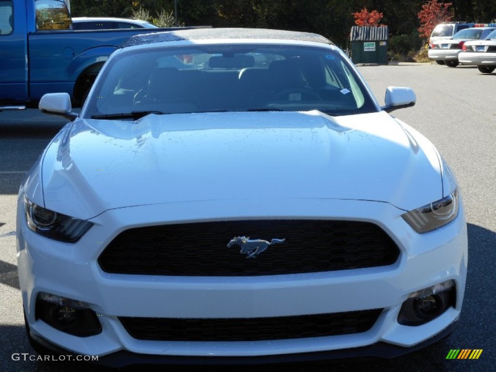 2016 Mustang EcoBoost Premium Convertible - Oxford White / Ebony photo #2