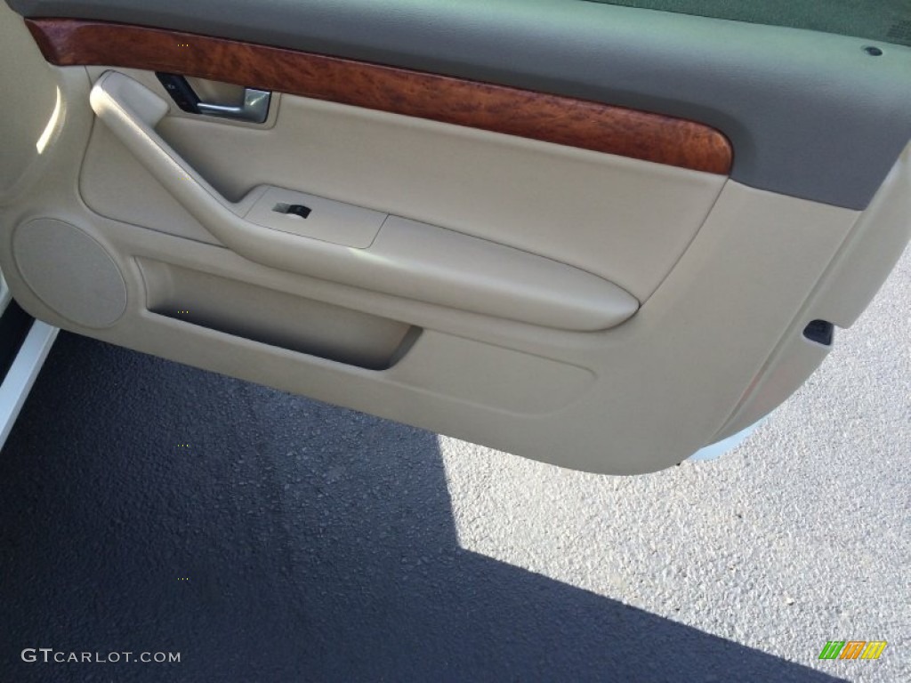 2003 A4 3.0 Cabriolet - Arctic White / Beige photo #14