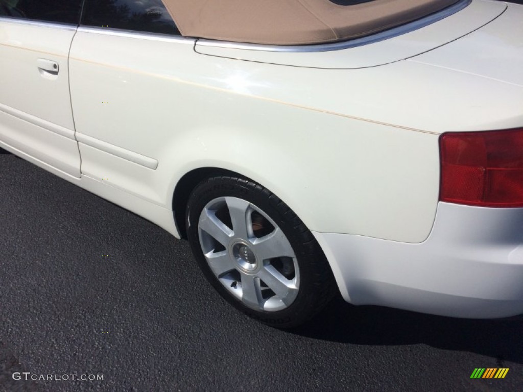 2003 A4 3.0 Cabriolet - Arctic White / Beige photo #17