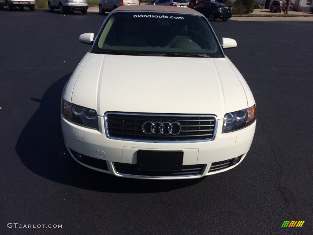 2003 A4 3.0 Cabriolet - Arctic White / Beige photo #26