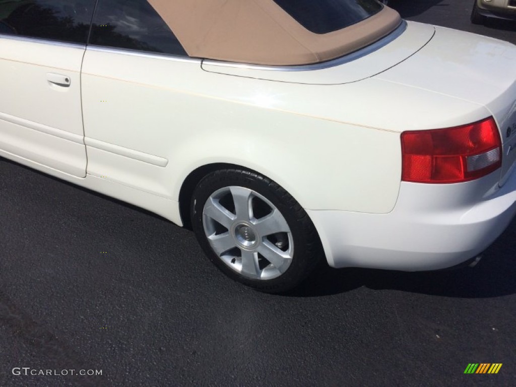 2003 A4 3.0 Cabriolet - Arctic White / Beige photo #34