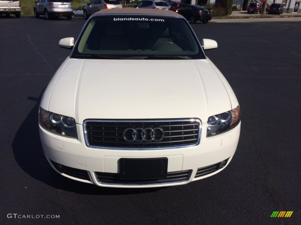 2003 A4 3.0 Cabriolet - Arctic White / Beige photo #36