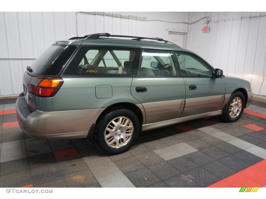 2003 Outback Wagon - Seamist Green Pearl / Beige photo #7