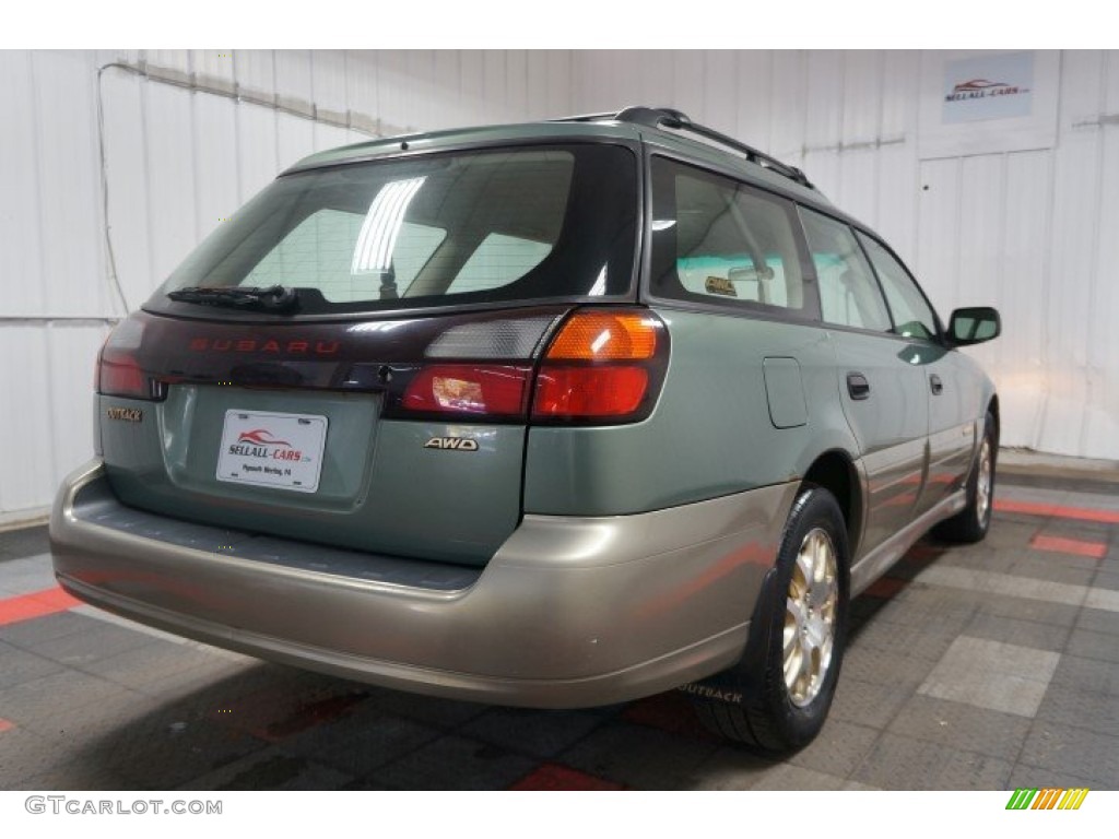2003 Outback Wagon - Seamist Green Pearl / Beige photo #8