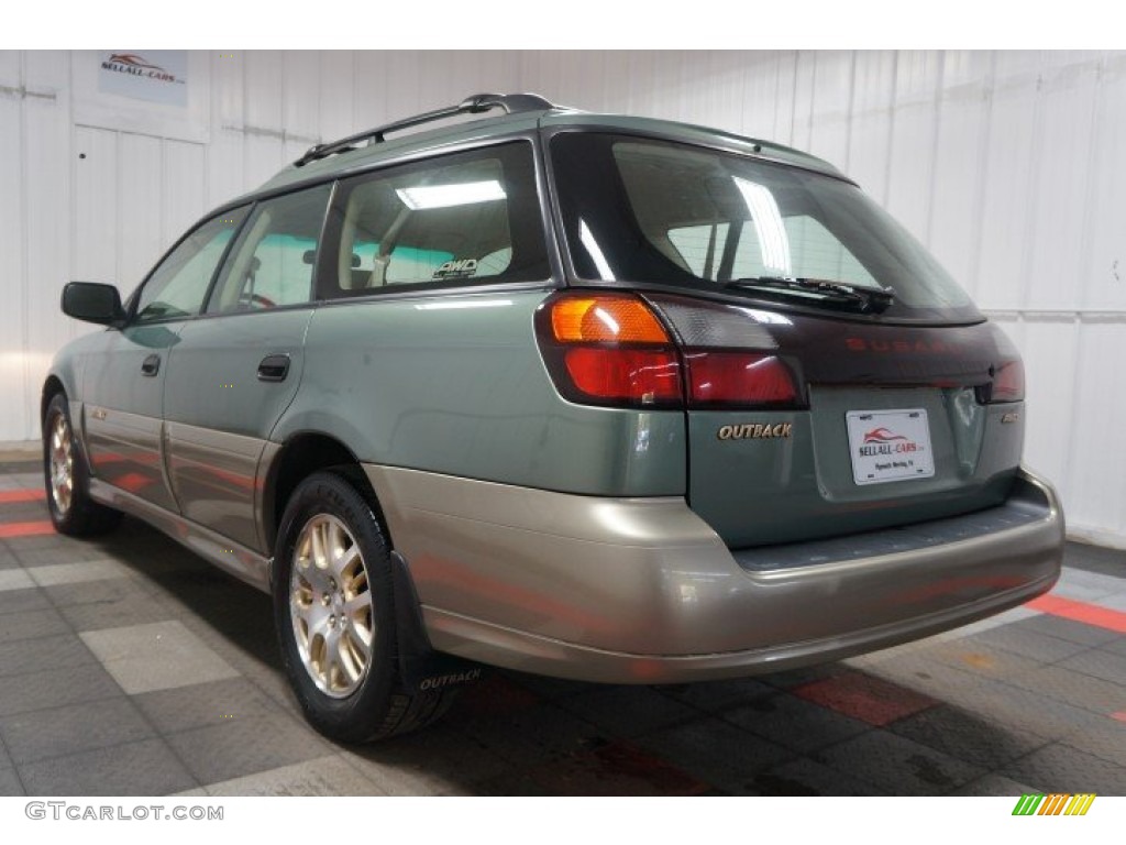 2003 Outback Wagon - Seamist Green Pearl / Beige photo #10