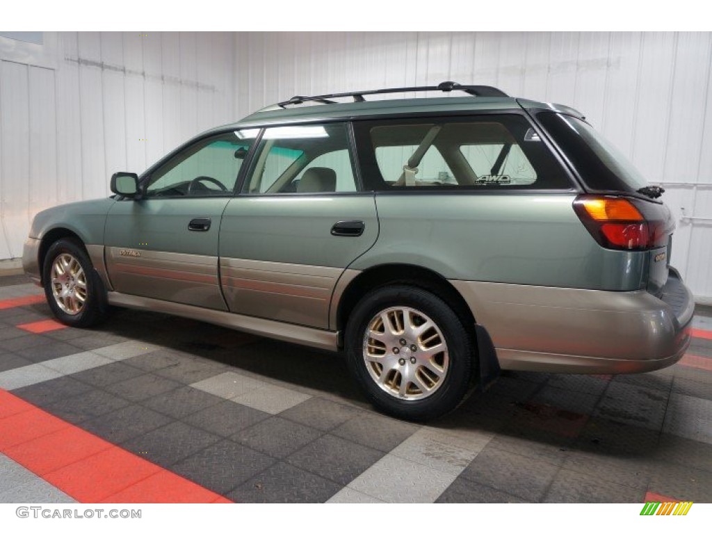 2003 Outback Wagon - Seamist Green Pearl / Beige photo #11
