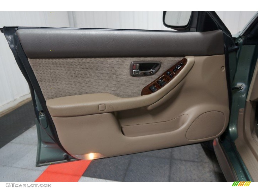 2003 Outback Wagon - Seamist Green Pearl / Beige photo #12