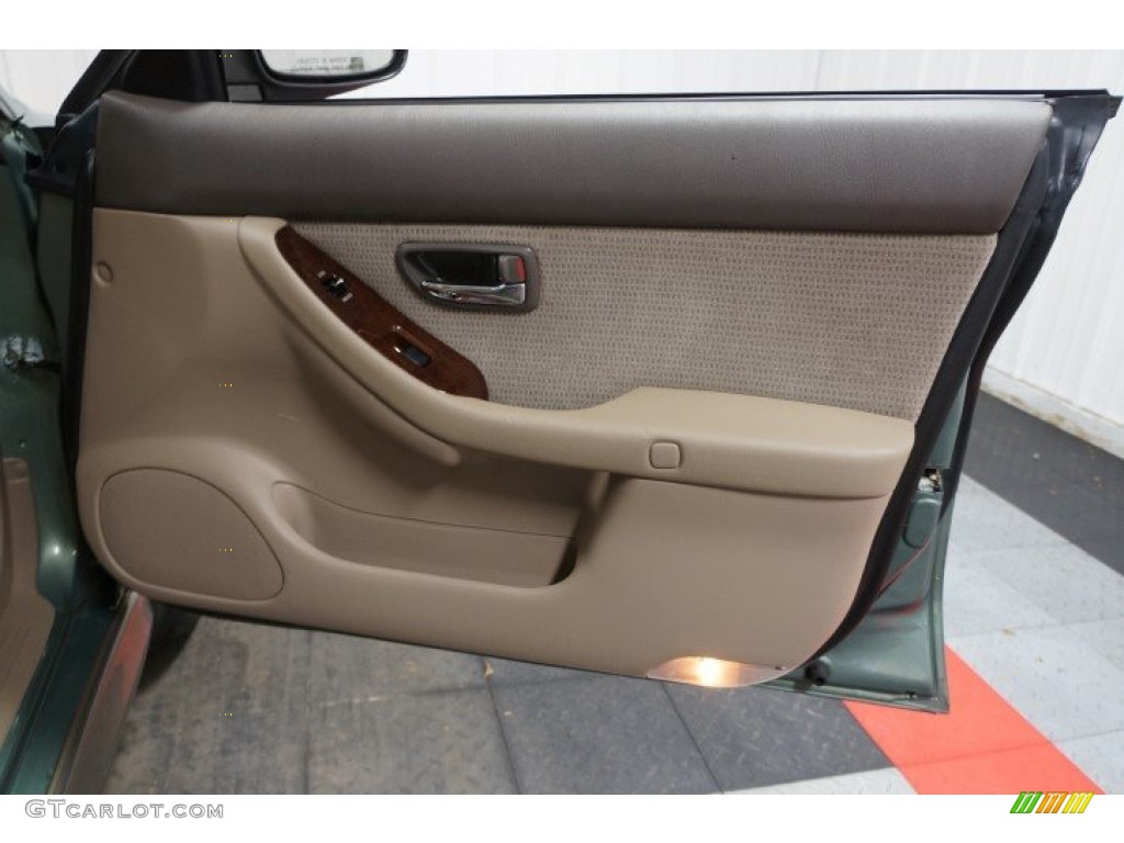 2003 Outback Wagon - Seamist Green Pearl / Beige photo #17
