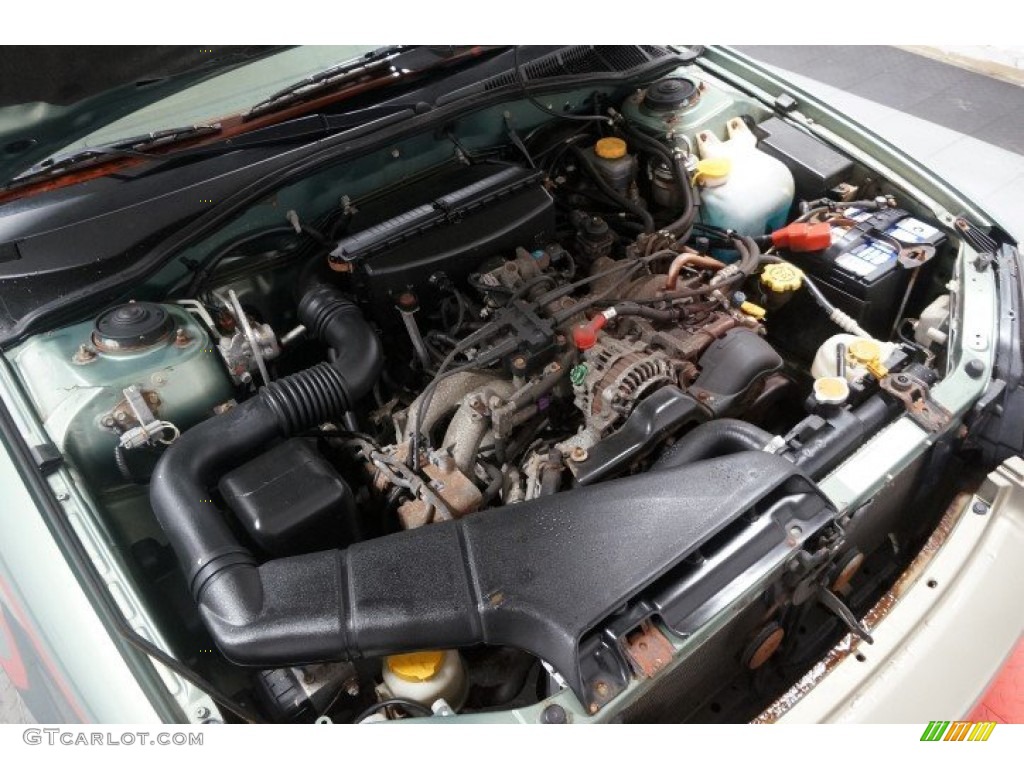 2003 Outback Wagon - Seamist Green Pearl / Beige photo #36