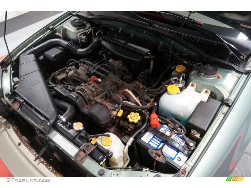 2003 Outback Wagon - Seamist Green Pearl / Beige photo #37
