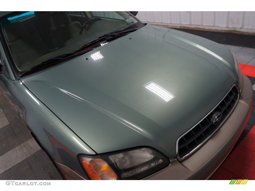2003 Outback Wagon - Seamist Green Pearl / Beige photo #40