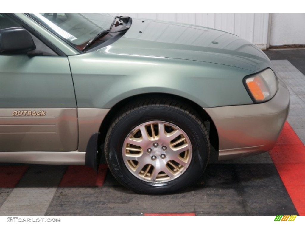 2003 Outback Wagon - Seamist Green Pearl / Beige photo #41