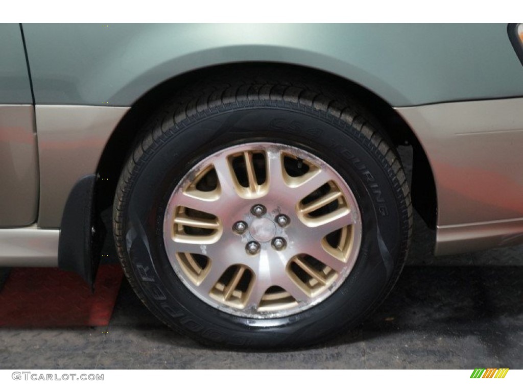 2003 Outback Wagon - Seamist Green Pearl / Beige photo #42