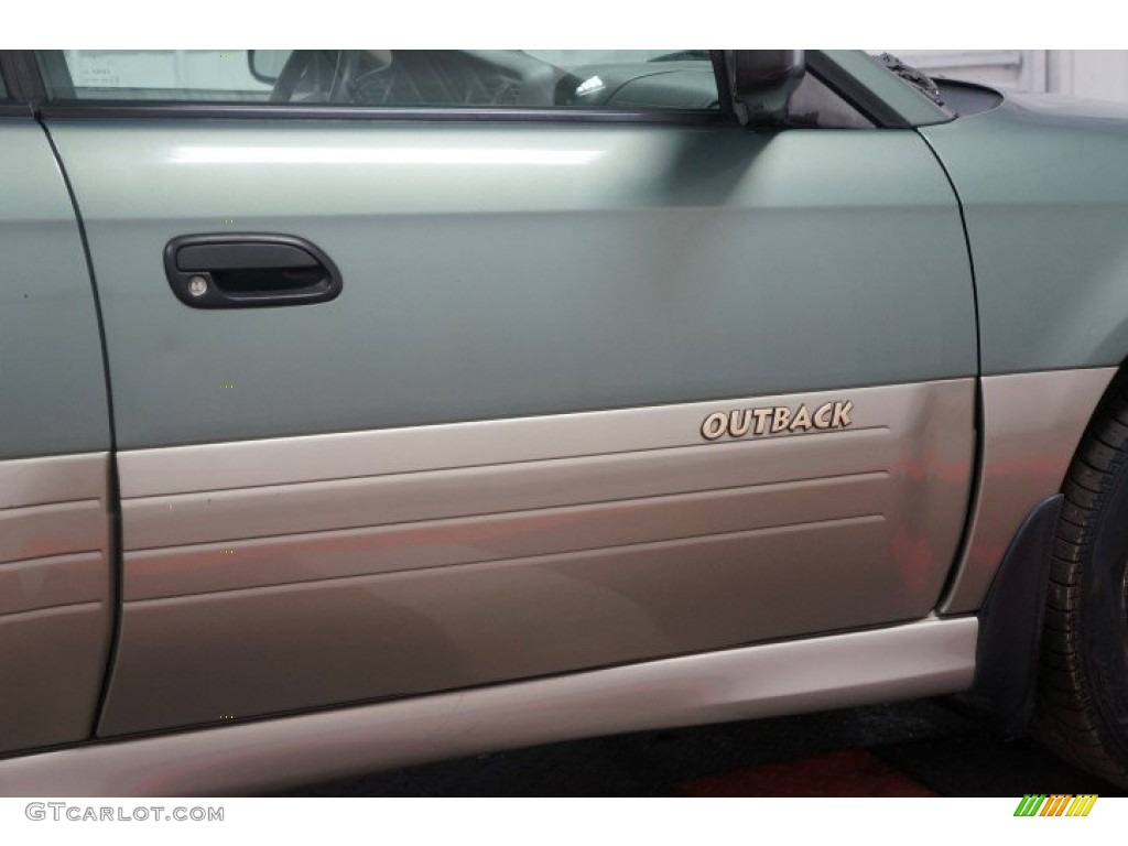 2003 Outback Wagon - Seamist Green Pearl / Beige photo #46